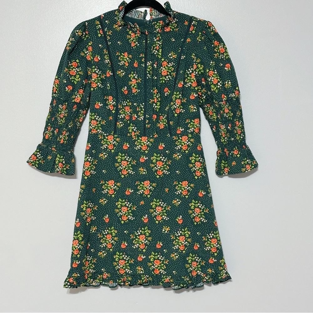 Laura Ashley x Urban Outfitters Maisy Mock Neck Mini Dress - Picture 2 of 11